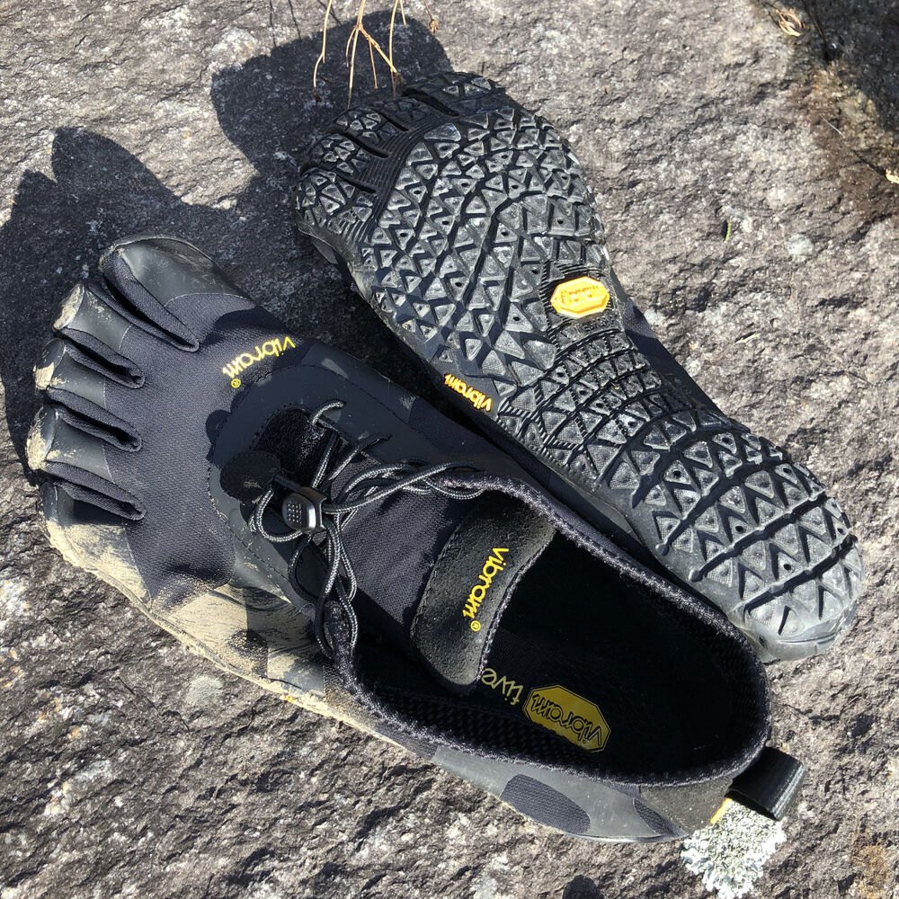 Vibram Five Fingers Mens Hiking Shoes - Black - V-Alpha - 03258-YNTK